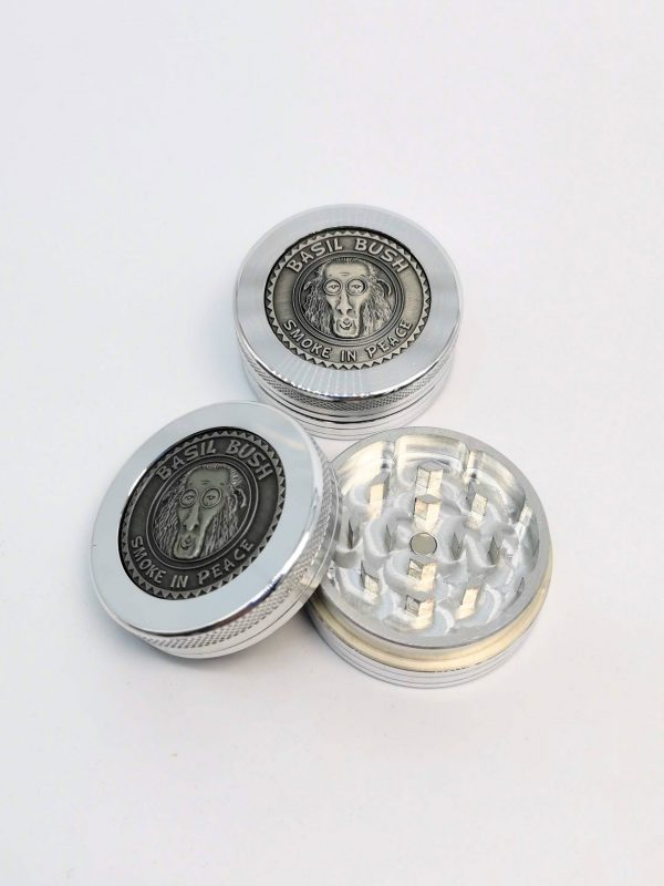 Basil Bush Logo Metal Grinder (2 Part 50mm)